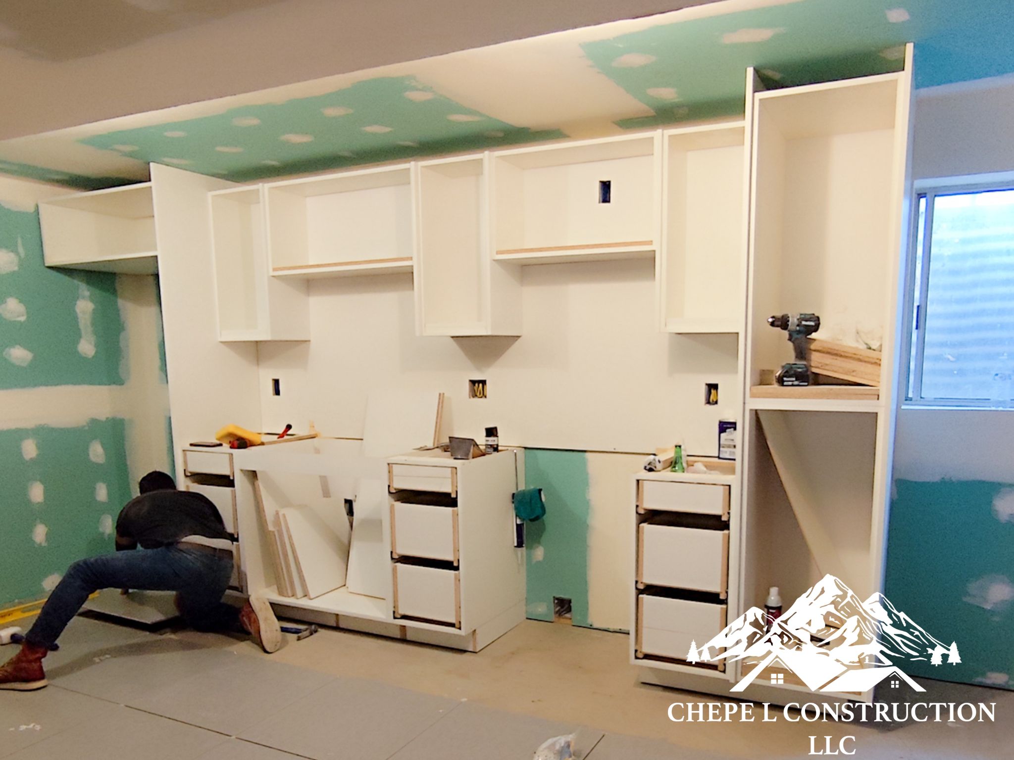 A dated kitchen before a professional remodeling project.
